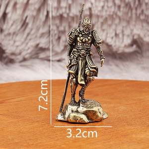 Nouveau mythe noir Wukong or cerceau bâton banc ornements bureau salon bureau Simulation grand modèle de sauge en alliage de Zinc - Product Image 4