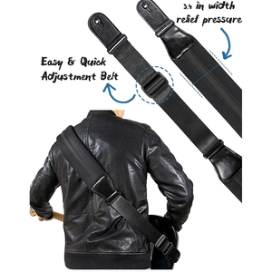 <span class=keywords><strong>Sangle</strong></span> de guitare <span class=keywords><strong>basse</strong></span> en néoprène avec coussinet en éponge de 3,3 pouces de <span class=keywords><strong>large</strong></span> et 1,2 cm d'épaisseur, réglable, couleur personnalisable, décompression efficace - Product Image 4