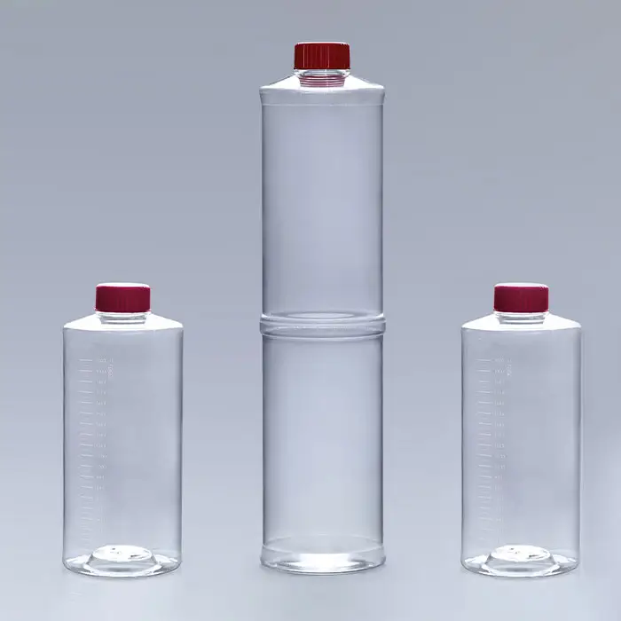زجاجة اسطوانية لاستنبات الأنسجة البلاستيكية مع معالجة السطح ، بسعر المصنع ، من البوليسترين ، باستخدام المعمل