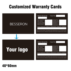 Accessoires de montre personnalisables OEM ODM : Créez votre propre carte de garantie – Partie de la gamme de pièces de montre - Product Image 2