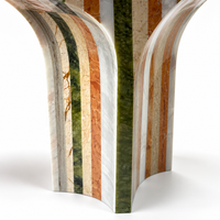 Table d'appoint en mosaïque de marbre naturel multicolore |   Table d'appoint artisanale avec incrustation de pierre |   Meubles de salon et de chambre à coucher modernes et luxueux