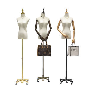 หุ่นแบบมีล้อสำหรับผู้หญิงแขนยืดหยุ่นแบบบูติกวินเทจของผู้หญิงขาตั้งบนล้อ - Product Image 4