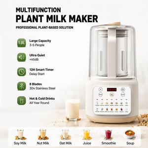 Mixeur-blender multifonctionnel silencieux 1,5 L 600 W pour lait de noix, d'amandes et de soja, avec couvercle insonorisant - Product Image 3