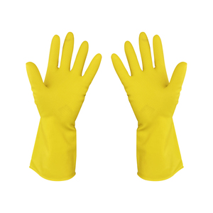 2023 China, venta al por mayor, precio competitivo, limpieza de cocina para el hogar, protectores para lavar platos, guantes largos de látex de goma amarillos - Product Image 3