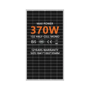 300W Solar Panel Monocrystalline Silicon 375 Watt Solar Panel 180W 20V