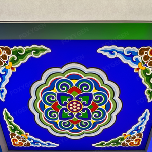 Foxygen mô hình đối xứng căng Trần mềm trang trí nội thất 3D in phim trong suốt căng Trần cho khách sạn - Product Image 5