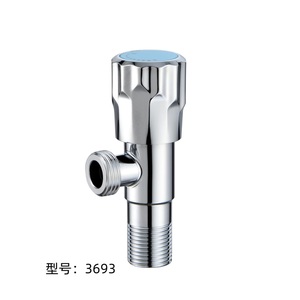 Laiton 1/2 pouces vanne d'angle universelle chauffe-eau de toilette épaissi en acier inoxydable manuel contrôle à bille vanne chaude froide 9631 - Product Image 4