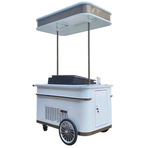 2024 Exquisite Luxury Ice Cream Display <b>Freezer</b> Ice Cream Trolley Cart - Product Image 1