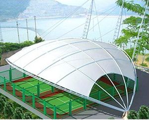 कैनोपी पेगोडा तम्बू पूर्वनिर्मित स्टील भवन ट्रस तन्यता झिल्ली संरचना pvc पिन्कल टेंट - Product Image 2