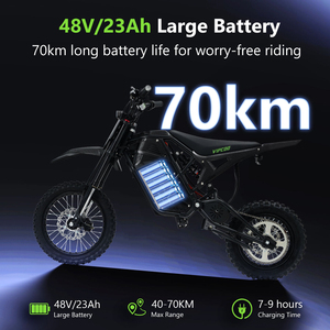 VIPCOO H3 GB รถมอเตอร์ไซค์ไฟฟ้าแบบดรอปชิปปิ้ง ความเร็วสูงสุด 63 กม./ชม. กำลังไฟ 3500 วัตต์ สกู๊ตเตอร์ไฟฟ้าสองล้อ - มีสินค้าในสหราชอาณาจักรและสหรัฐอเมริกา - Product Image 5