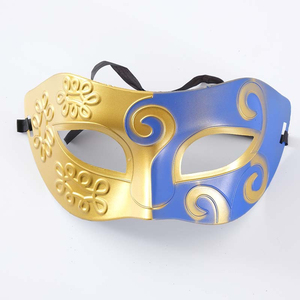 <span class=keywords><strong>Masque</strong></span> <span class=keywords><strong>de</strong></span> bal Halloween, Noël, Jazz Prince, à dessus plat, demi-visage, peint à la bombe, vintage, sculpté - Product Image 2