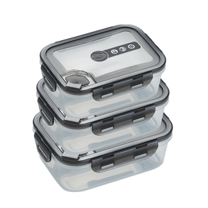 塑料不含 BPA 微波炉安全食品储存容器套装带卡扣锁扣密封冰箱收纳盒适合婴儿厨房使用 0.4L-1.4L - Product Image 6