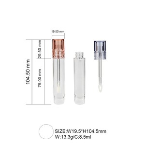 Venta Directa <span class=keywords><strong>de</strong></span> Fábrica, Etiquetas Personalizadas, Lápiz <span class=keywords><strong>Labial</strong></span> Líquido, Embalaje <span class=keywords><strong>de</strong></span> Rubor, Proceso <span class=keywords><strong>de</strong></span> Moldeo por Inyección, Tubo Plano <span class=keywords><strong>de</strong></span> Brillo <span class=keywords><strong>Labial</strong></span> <span class=keywords><strong>de</strong></span> 8 ml con Pincel - Product Image 2