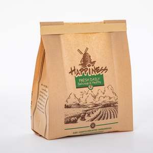 Maßgefertigte Französische Brot-Papiertüte aus Kraftpapier mit Fenster für Bäckerei-Brot und Kuchen - Product Image 6