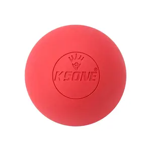 Padrão bola de lacrosse ncaa com design Personalizado ponto Massagem Bola bola de Borracha Natural trig-ger terapia massageador