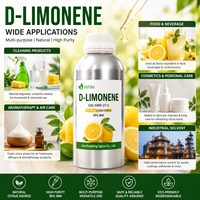 D-Limonène Naturel 99 % Purité Min. Extrait de Zeste d'Agrumes en Vrac pour Parfumerie, Nettoyage et Cosmétiques (Matière Première)