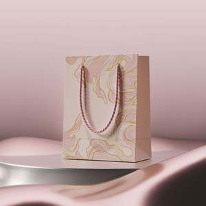 Bolsas de Papel Kraft Impresas de Lujo al por Mayor, con Asas, Reciclables, para Comercio Minorista, con Logotipo de Marca de Ropa, Bolsas de Embalaje Personalizadas para Compras - Product Image 2