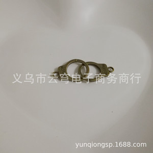 จี้รูปกุญแจมือโลหะผสมสังกะสี สำหรับสร้อยข้อมือ สร้อยคอ เครื่องประดับ DIY สีขาว K สีน้ำเงินโบราณ - Product Image 4