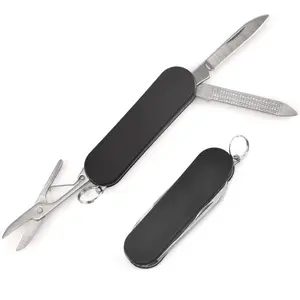 Outil multifonctionnel personnalisé du fabricant, <span class=keywords><strong>petit</strong></span> porte-clés en acier inoxydable, mini <span class=keywords><strong>couteau</strong></span> <span class=keywords><strong>suisse</strong></span> pour cadeaux - Product Image 1