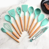 Lot de 12 Pièces Ustensiles de Cuisine en Silicone Antiadhésifs USSE, Kits de Cuisson en Gros