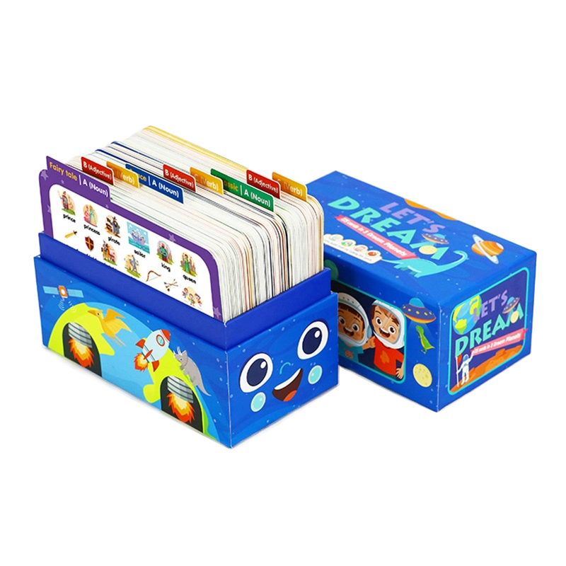 Custom Services Animal Fruit Alphabet Learning Flash Cards Educational Memory Flash Cards Printing for Kids