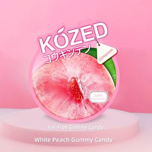 Bonbons gélifiés à la mangue pelables en gros, friandise gélifiée moelleuse et masticable, faite avec du vrai jus de fruit liquide pelable - Product Image 1