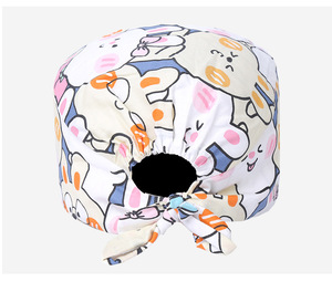 Casquette chirurgicale unisexe pour adultes, 100% coton, imprimé sérigraphié motif dessin animé, décontractée pour l'été, idéale pour salles d'opération <span class=keywords><strong>et</strong></span> cliniques dentaires - Product Image 6