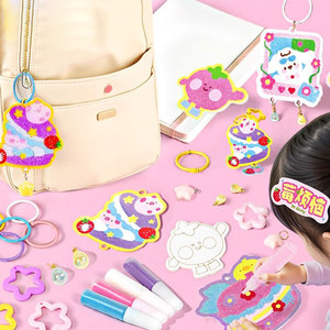 Tự làm lấp lánh cát nghệ thuật Mặt dây chuyền thủ công kit giấy hình ảnh bức tranh thiết lập cho nghệ thuật mùa hè dự án hoạt động - Product Image 6