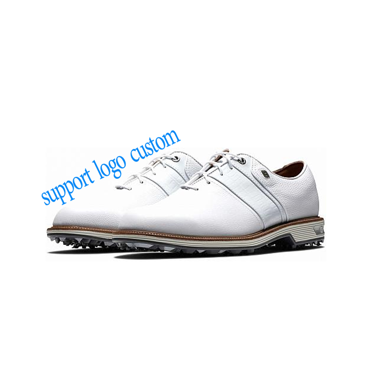 Custom Hot Sale New Arrival Genuine Leather Lace Lock Casual Golf Shoes For Man And Woman