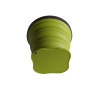 Gobelet pliable et rétractable en silicone durable, adapté aux aliments, pour les voyages en plein air