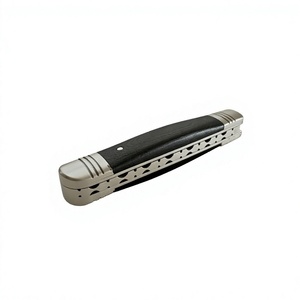 Couteau pliant de poche en acier Damas, manche en bois, haute qualité, multifonctionnel, qualité industrielle OEM, garantie 3 ans, pour détaillants, 59-60HRC - Product Image 2