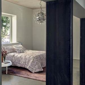 FAZZINI BOBOLI Par de lujo Tamaño estándar Fundas De Almohada Volantes TORRONE Color 22 Momme Juego de cama italiano orgánico Modelo - Product Image 2