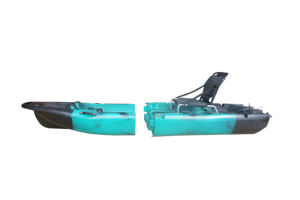Vicking 9.5ft英尺模块化专业钓鱼皮划艇单座顶两件式截面LLDPE塑料踏板驱动船 - Product Image 4