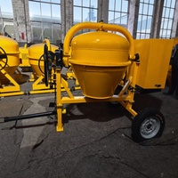 Bétonnière diesel portable mini 350L/400L de fabrication chinoise, rendement élevé 4-5m³/h, garantie 2 ans pour la construction