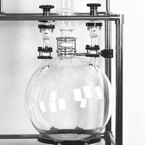 コレクションフラスコ付きジャケット付きガラス反応器ろ過結晶化結晶化装置 - Product Image 5