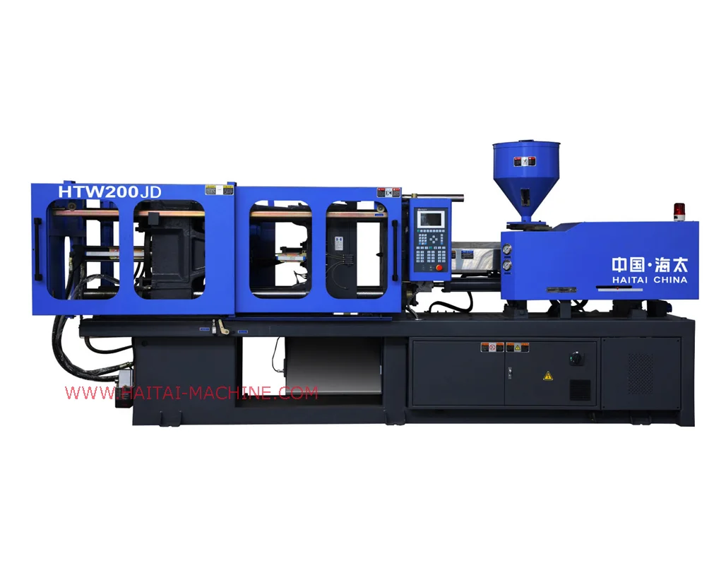 Htw200/jc haitai máquina de molde de injeção de plástico máquinas de molde de injeção plástico termoplástico branco/azul 300