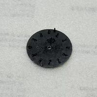Nouvelle montre en acier inoxydable avec cadran de 29,5 mm, étanche, cadran à trois aiguilles en météorite avec luminescence verte pour mouvement VK63