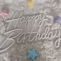 Joyeux anniversaire néon décoration de fête LED lettre lumière | Livraison rapide depuis l'entrepôt américain