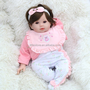 Arti in vinile di Silicone 50cm Reborn Toddler Doll 20 pollici Girl Baby Toy Cloth <span class=keywords><strong>Body</strong></span> come bambole dall'aspetto reale - Product Image 4