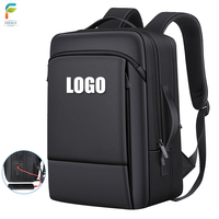 Sac à dos pour ordinateur portable avec chargement USB externe, design imperméable, grande capacité, durable, avec sangles tendance, pour les voyages et l'usage quotidien