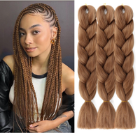 Cheveux à tresser Jumbo 41 pouces 165g - Tresses synthétiques haute température Expression - Texture Yaki douce pré-étirée - Tresses en gros