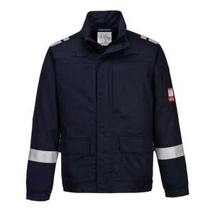 PORTWEST - FR601NARXXL Veste bleu marine à empiècements stretch léger Bizflame-EAN 5036108353873 WORKWEAR RÉSISTANT AUX FLAMMES - Product Image 1