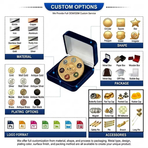 Moneta Commemorativa Personalizzata in Metallo con Rilievo 3D, Placcata in Oro e Argento, Medaglia Multi-tema Spazio, <span class=keywords><strong>Fenice</strong></span>, Medusa per Regali Aziendali - Product Image 2