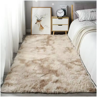 Tapis et carpettes modernes de luxe, doux et moelleux, antidérapants, en fausse fourrure à poils longs, confortables et luxueux