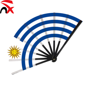 Vente directe d'usine, éventails pliables avec drapeaux Allemagne, Canada, Amérique, éventail portable en plastique pour les matchs de football - Product Image 5