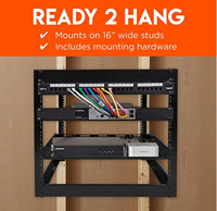 Armoire de serveur murale 10U à cadre ouvert, armoire de données, armoire réseau pour serveurs, équipement audiovisuel