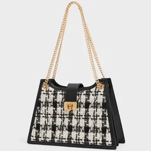 Fashion Unique Girls Side Ladies Modern Elegant Cross Body Shoulder Handbag Bag Wholesale With Chain Strap