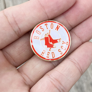 Insignia de Béisbol de los Boston Red Sox, New York Yankees y Los Angeles Dodgers, Broche Magnético con Botón Electrochapado en Hierro, Regalo - Product Image 5