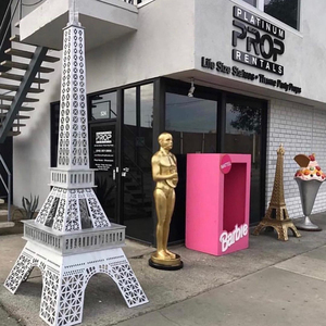 Nhà máy trực tiếp bán buôn khổng lồ thép không gỉ kim loại tháp tác phẩm điêu khắc cho công viên thành phố trang trí - Product Image 1