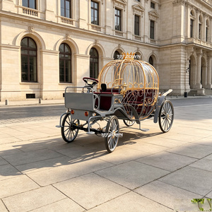 Chariot de défilé festif haut de gamme en fer forgé, en forme de citrouille, pour défilés, décorations, attractions touristiques et séances photo - Product Image 1